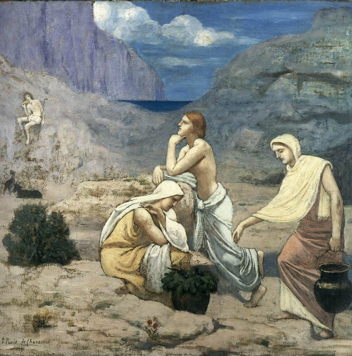 Pierre Puvis de Chavannes - Il canto del pastore, Museum of Art, Philadelphia
